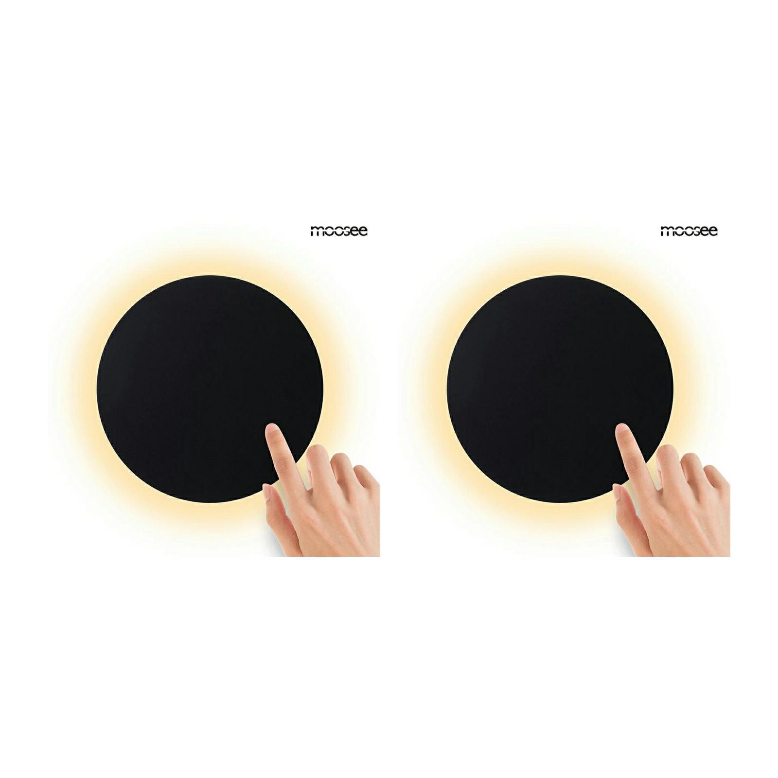 Produse - Aplică Shadow Sun 30 25x3,5x25 cm, Negru - Moosee