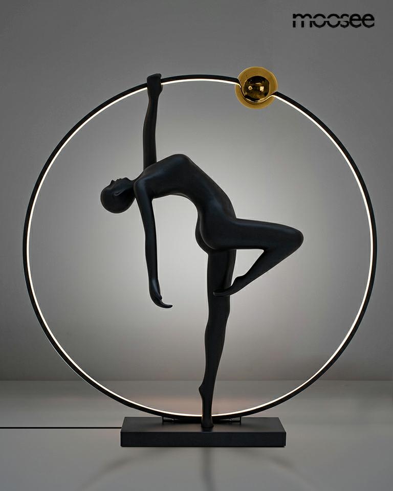 Lampadar Human Acrobatic 202x75x210 cm, Fibră de Sticlă Negru - Moosee [3]