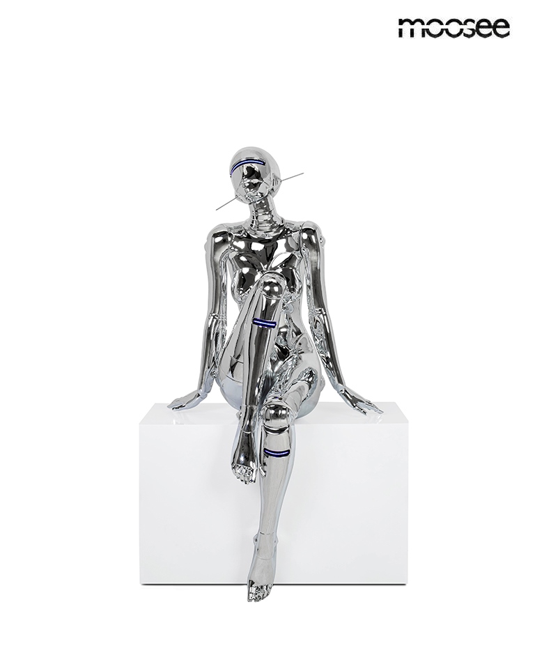 Lampadar Cyber Woman 97,5x70x163 cm, Fibră de Sticlă Cromat - Moosee [2]
