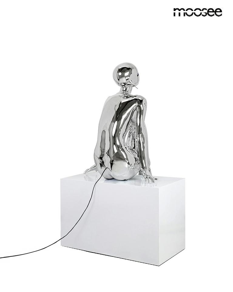 Lampadar Cyber Woman 97,5x70x163 cm, Fibră de Sticlă Cromat - Moosee [5]