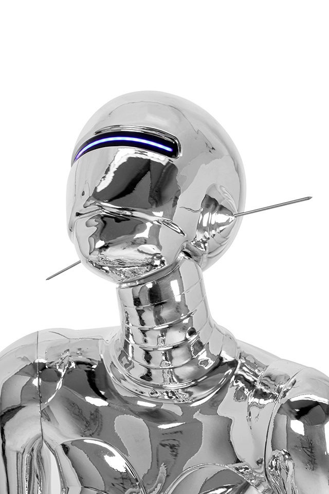 Lampadar Cyber Woman 97,5x70x163 cm, Fibră de Sticlă Cromat - Moosee [6]