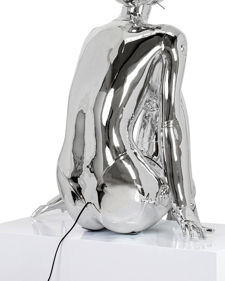 Lampadar Cyber Woman 97,5x70x163 cm, Fibră de Sticlă Cromat - Moosee [9]