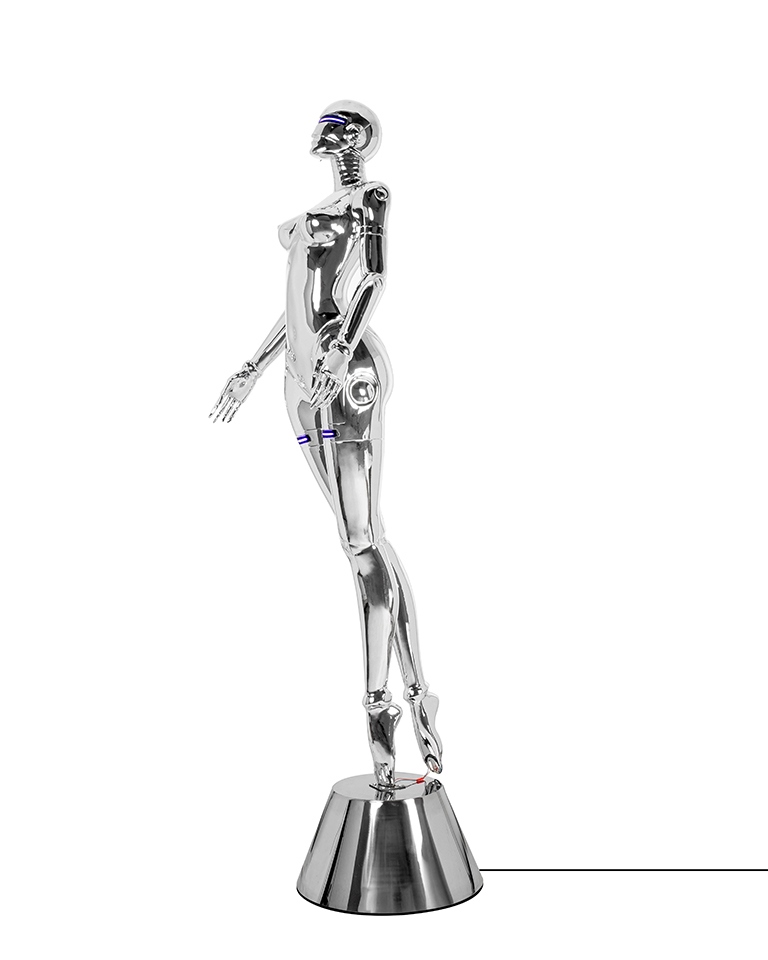 Lampadar Cyber Woman Stand 76x53x210 cm, Crom Lucios - Moosee [4]