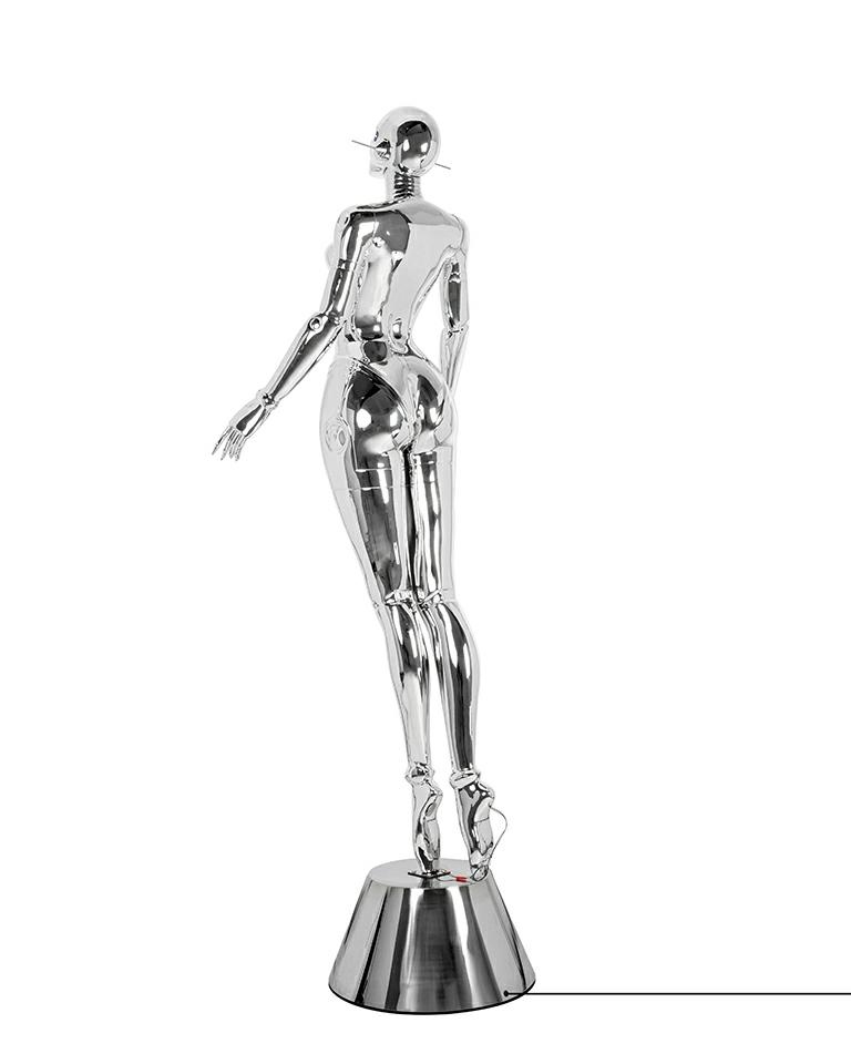 Lampadar Cyber Woman Stand 76x53x210 cm, Crom Lucios - Moosee [5]
