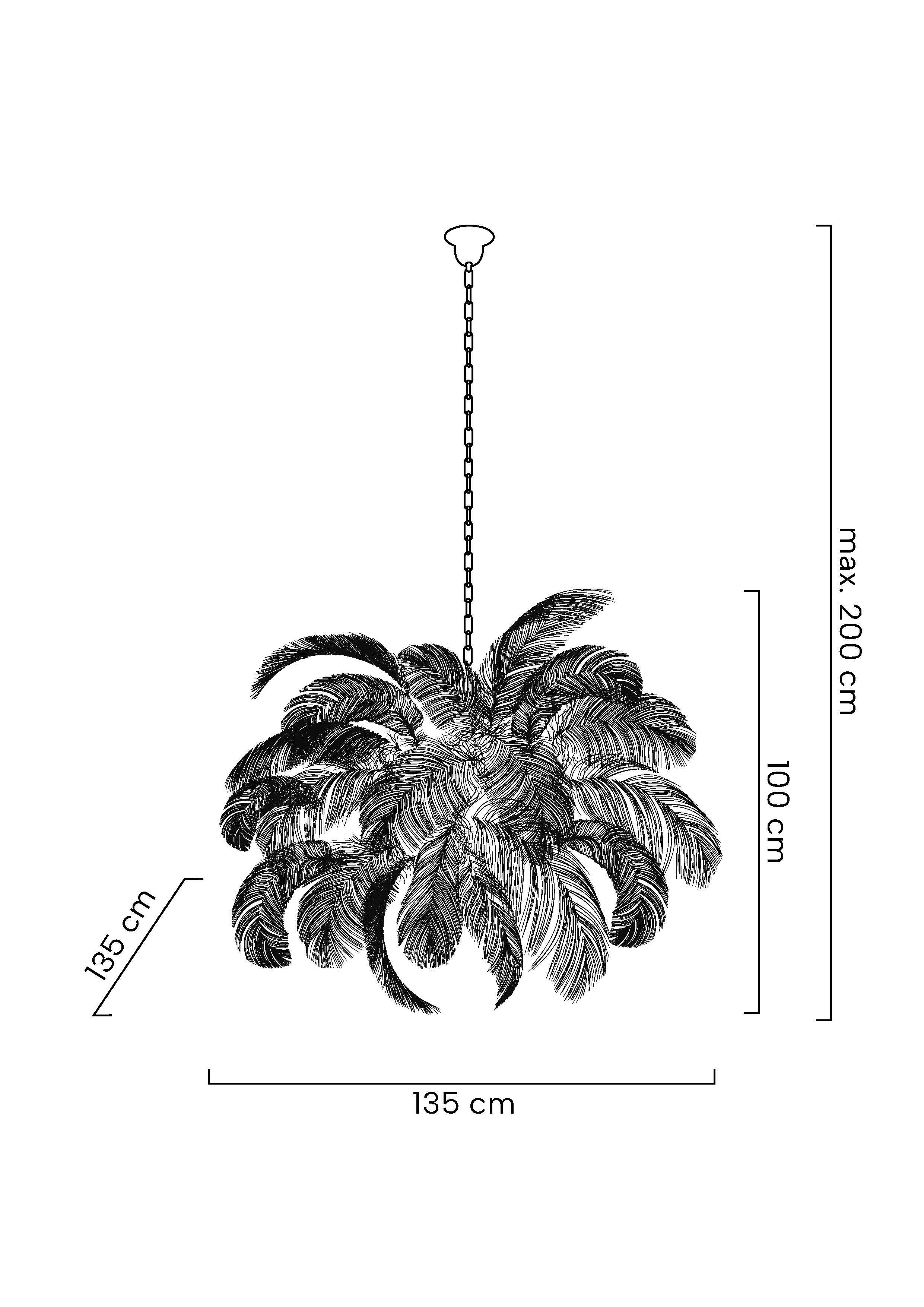 Pendul Tiffany 135x135x200 cm, Alb - Moosee [2]
