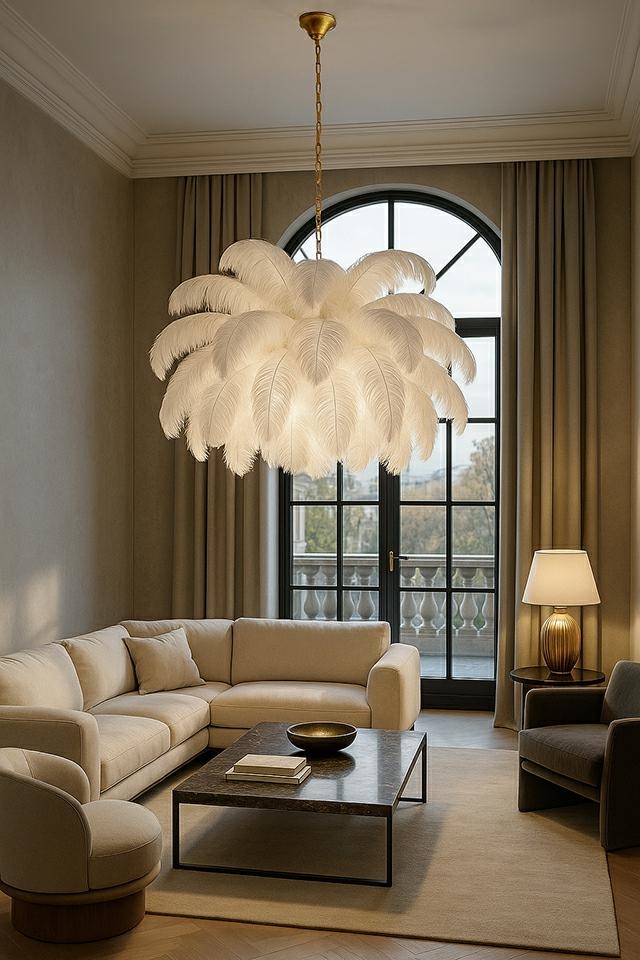 Pendul Tiffany 135x135x200 cm, Alb - Moosee [3]
