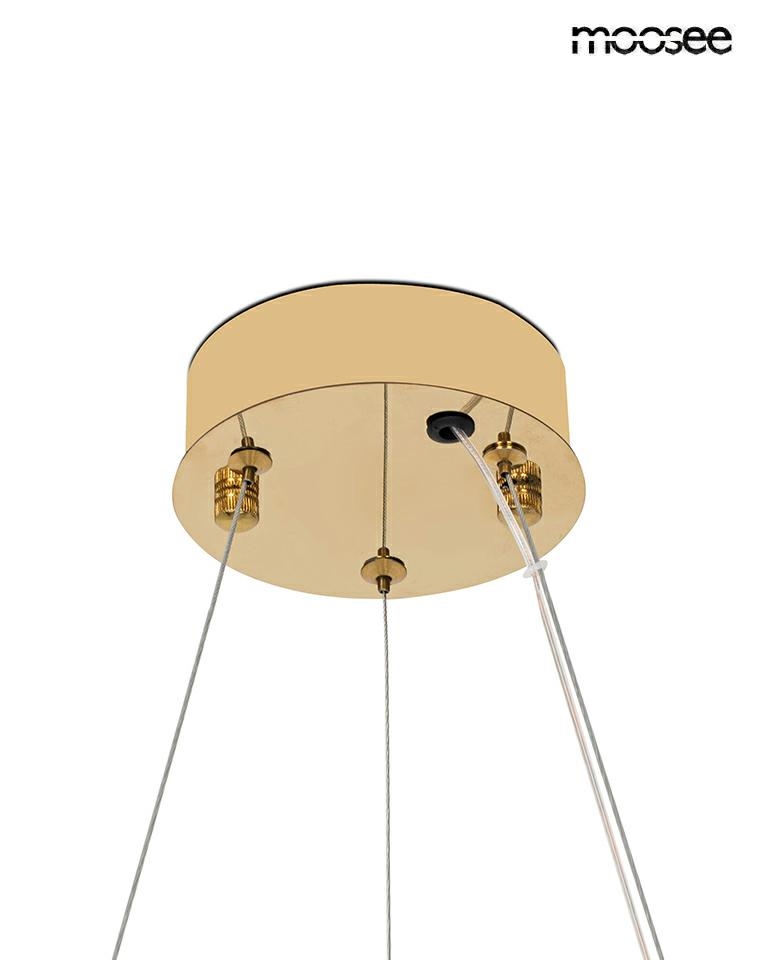 Pendul Savoy 60x60x190 cm, Metal și Cristale Auriu - Moosee [7]