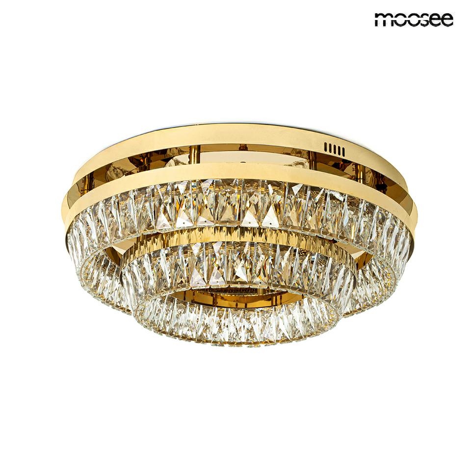Produse - Plafonieră Savoy 2, Cristal Auriu - Moosee