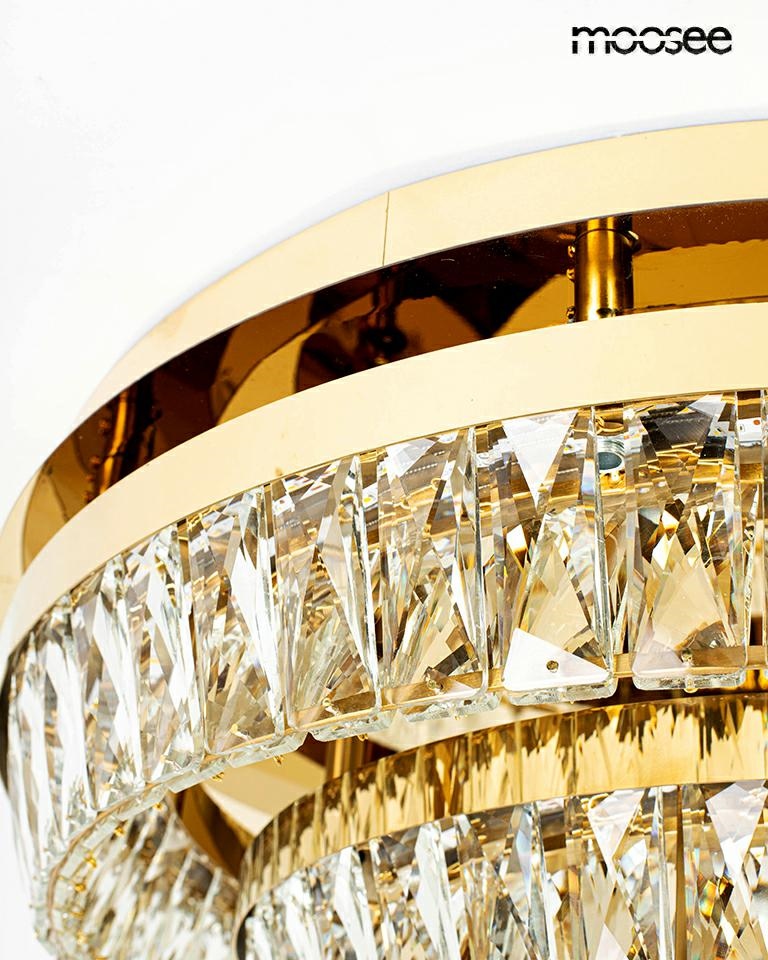 Plafonieră Savoy 2, Cristal Auriu - Moosee [5]