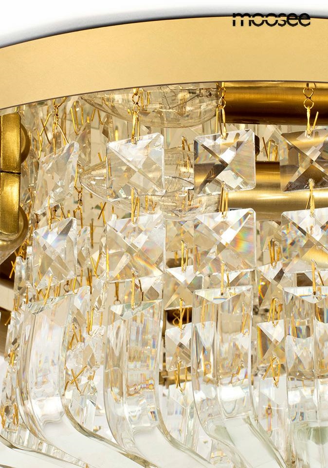 Plafonieră Baluna 80, Metal și Elemente de Cristal Auriu - Moosee [5]