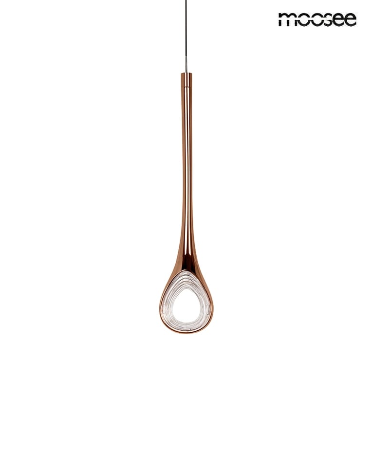 Produse - Pendul Vuelo 9x6x220 cm, Aluminiu și Acril Cupru - Moosee