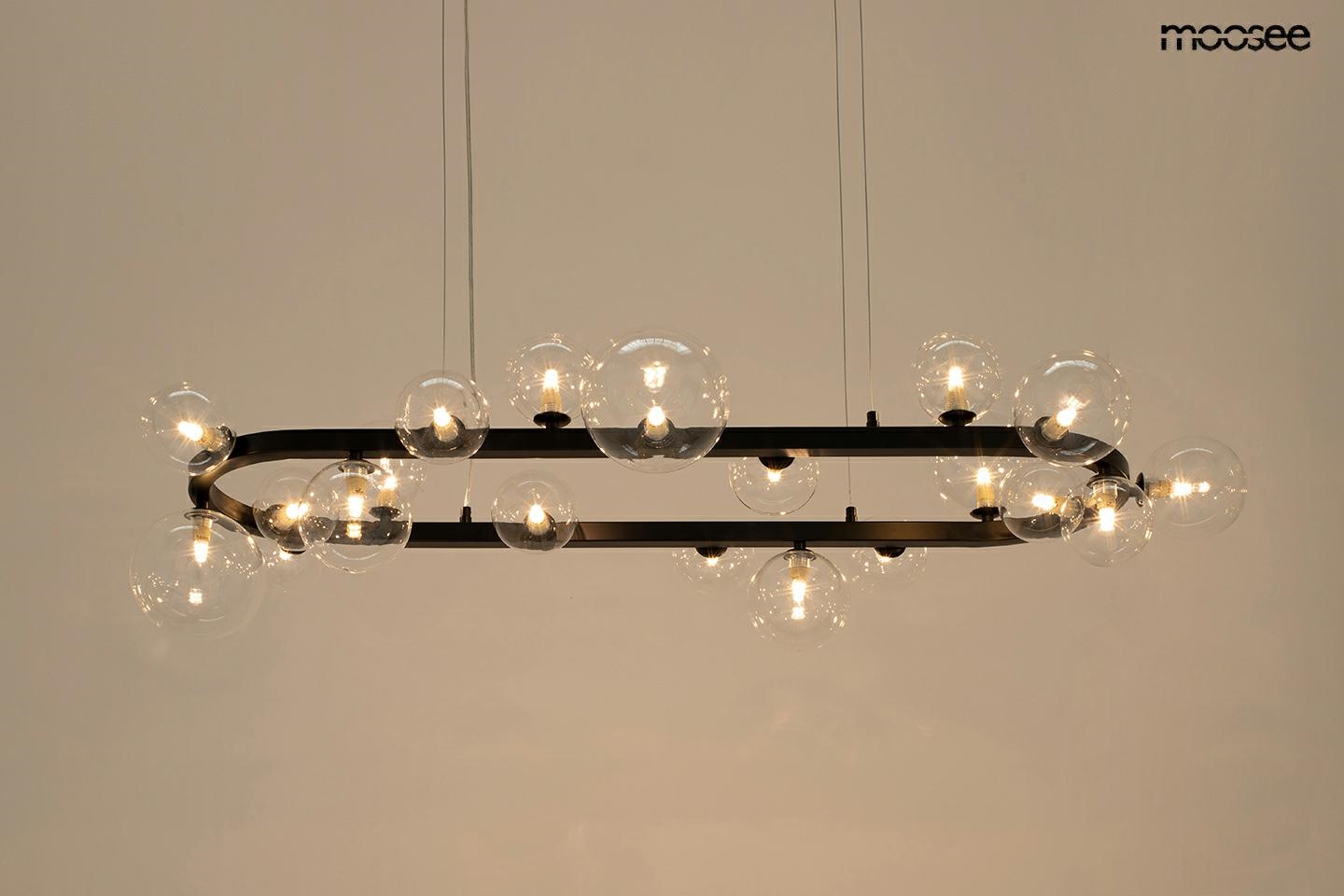 Pendul Alure Oval 120x55x270 cm, Oțel Negru - Moosee [2]