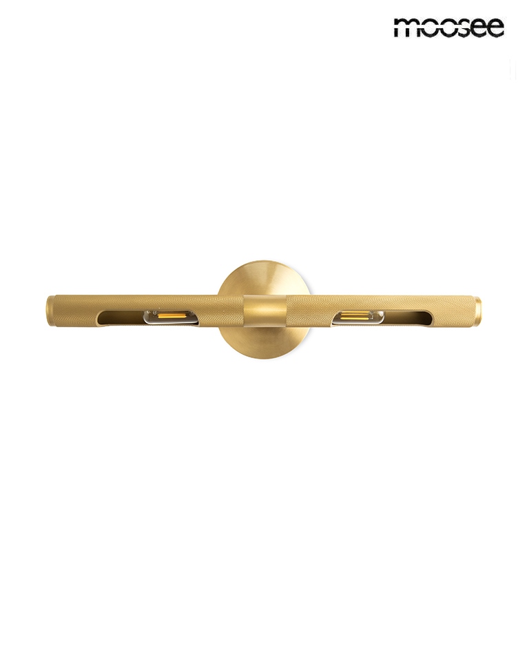 Produse - Aplică Crudo 46x11x3,5 cm, Metal Auriu - Moosee