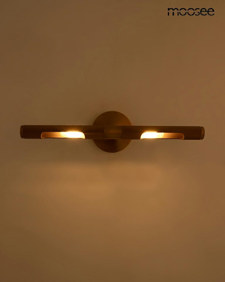 Aplică Crudo 46x11x3,5 cm, Metal Auriu - Moosee [4]