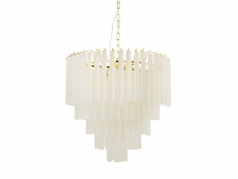 Produse - Pendul Gordon 60x60x255,5 cm, Oțel și Sticlă Auriu - Moosee
