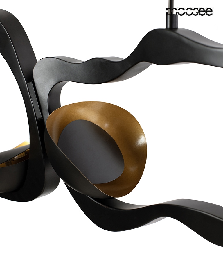 Pendul Torre 126x20x35 cm, Metal Negru - Moosee [4]