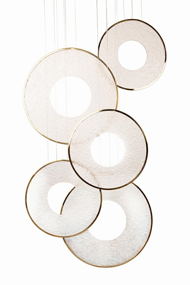 Produse - Pendul Stardust 120x40x362 cm, Oțel Auriu - Moosee
