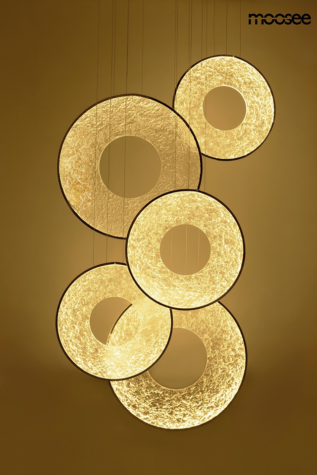 Pendul Stardust 120x40x362 cm, Oțel Auriu - Moosee [4]