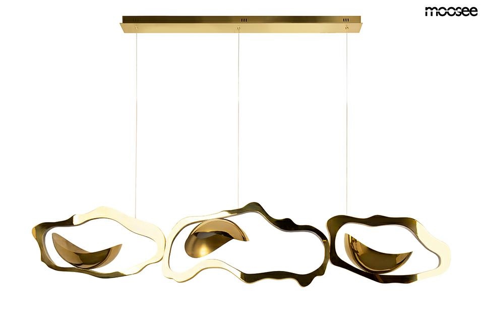 Pendul Chain 210x30x205 cm, Oțel Auriu Lucios - Moosee [2]