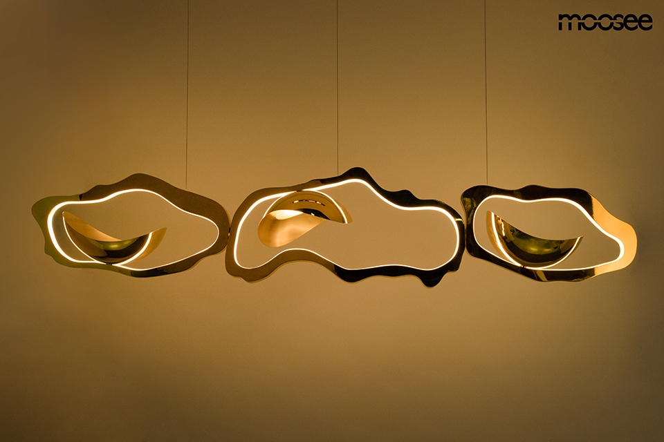 Pendul Chain 210x30x205 cm, Oțel Auriu Lucios - Moosee [5]