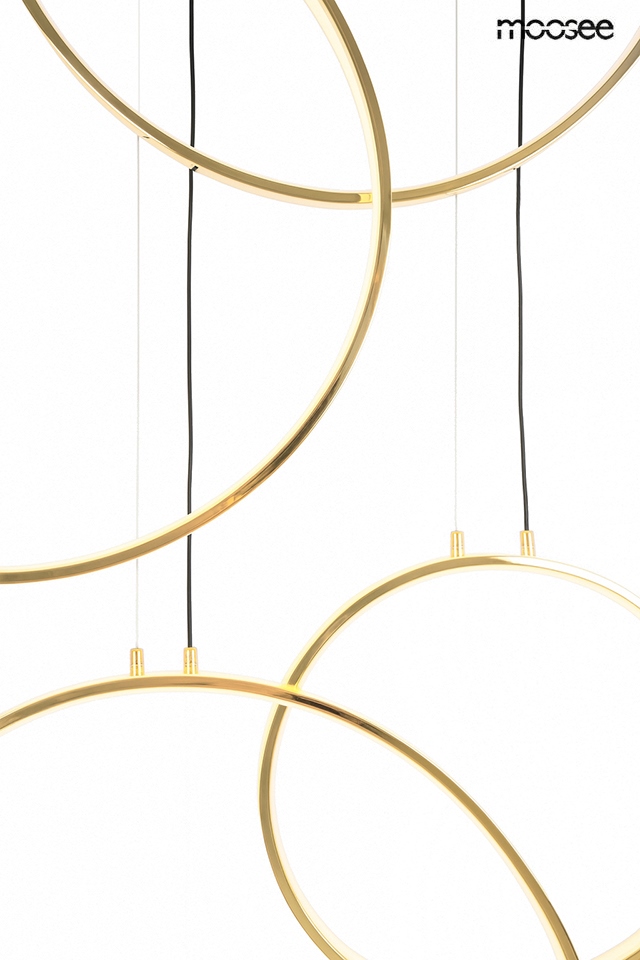 Pendul Circulo Six 105x8x275 cm, Metal Auriu - Moosee [2]