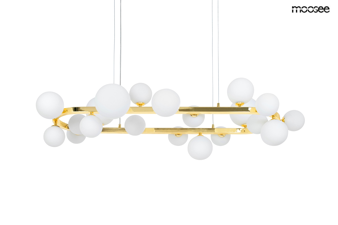 Produse - Pendul Alure Oval 120x55x270 cm, Auriu - Moosee