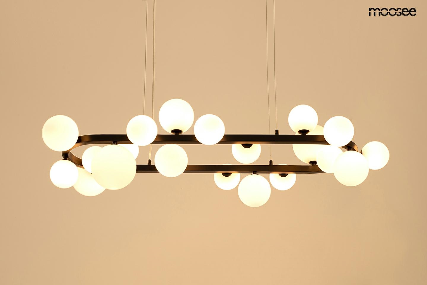 Pendul Alure Oval 120x55x270 cm, Negru; Alb - Moosee [2]