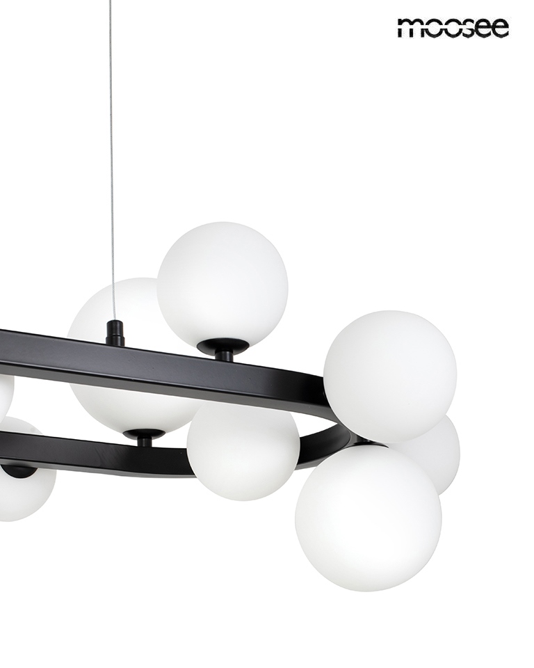 Pendul Alure Oval 120x55x270 cm, Negru; Alb - Moosee [3]