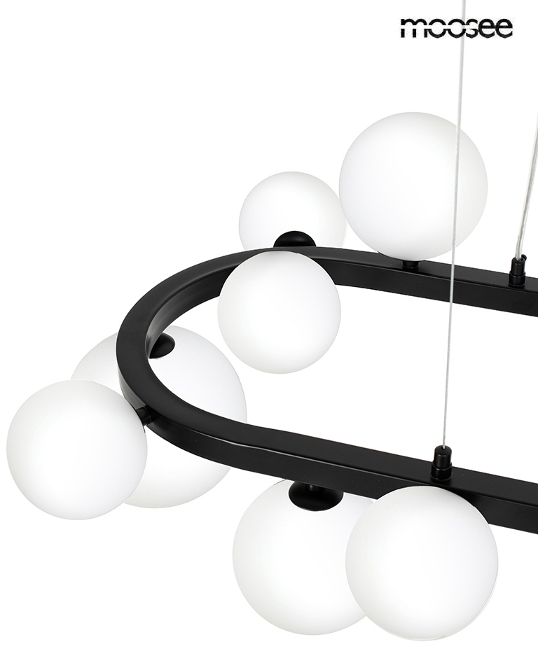 Pendul Alure Oval 120x55x270 cm, Negru; Alb - Moosee [5]