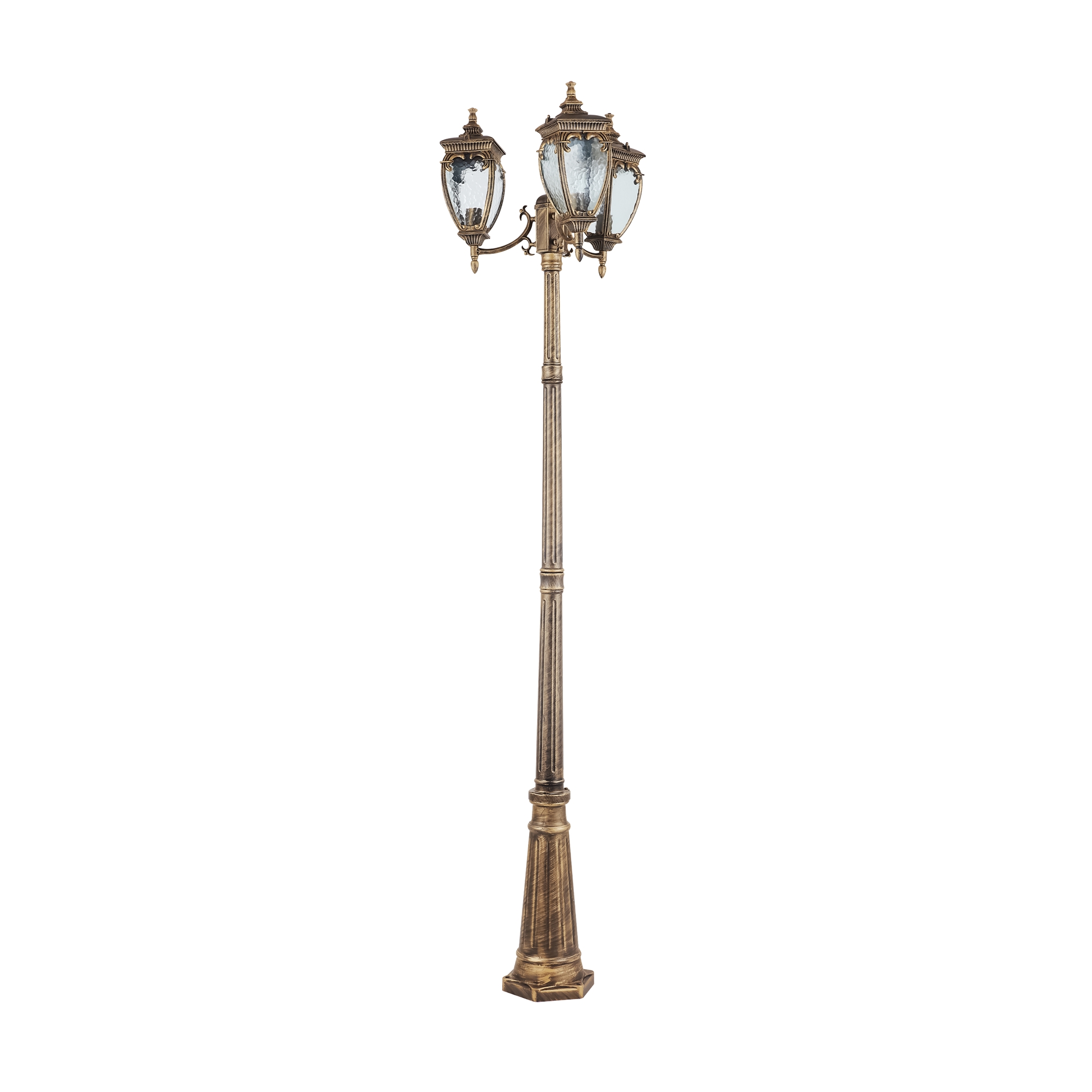 Lampă de grădină Fleur, Aluminiu Negru cu auriu, 60W, MAYTONI O414FL-03GB [4]