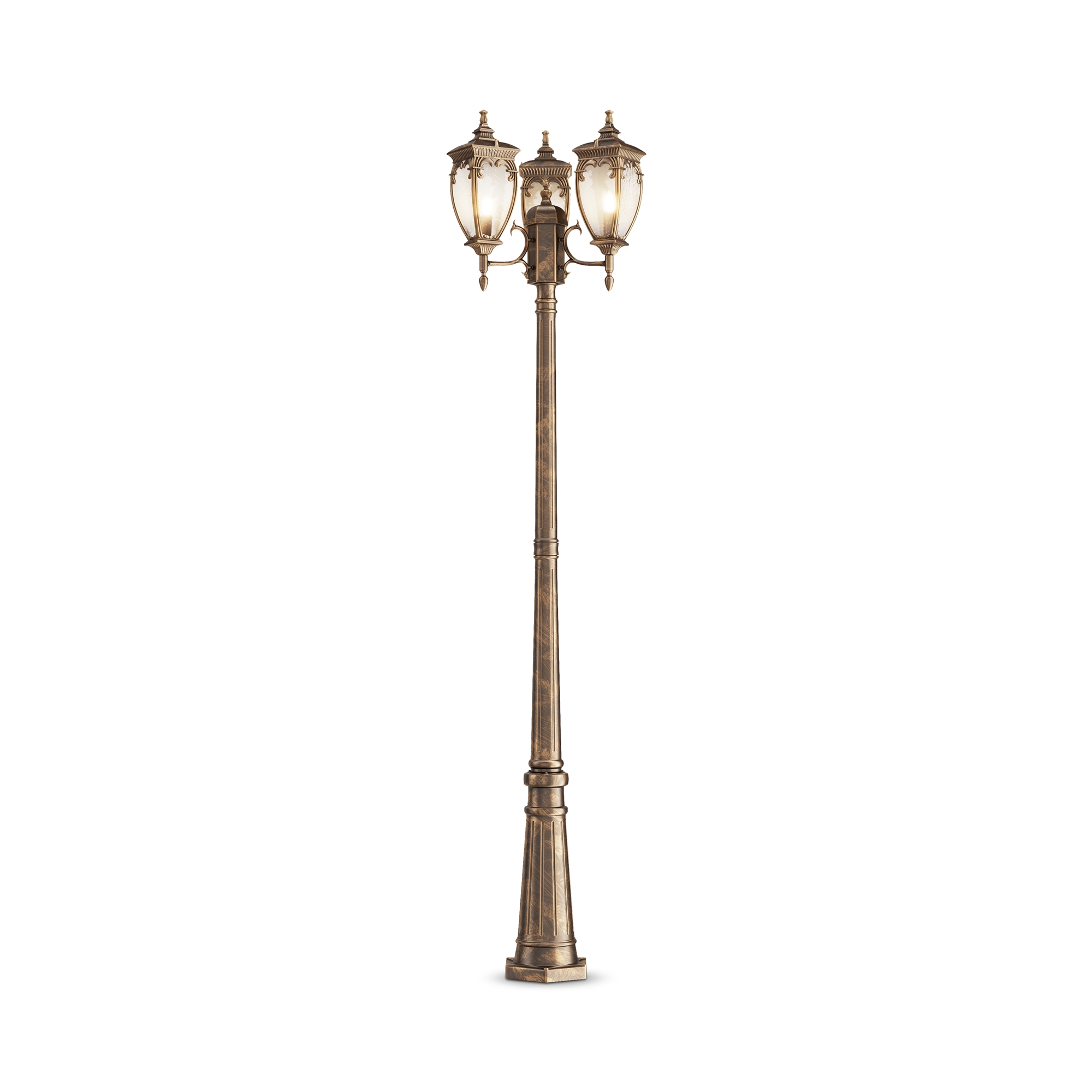 Produse - Lampă de grădină Fleur, Aluminiu Negru cu auriu, 60W, MAYTONI O414FL-03GB