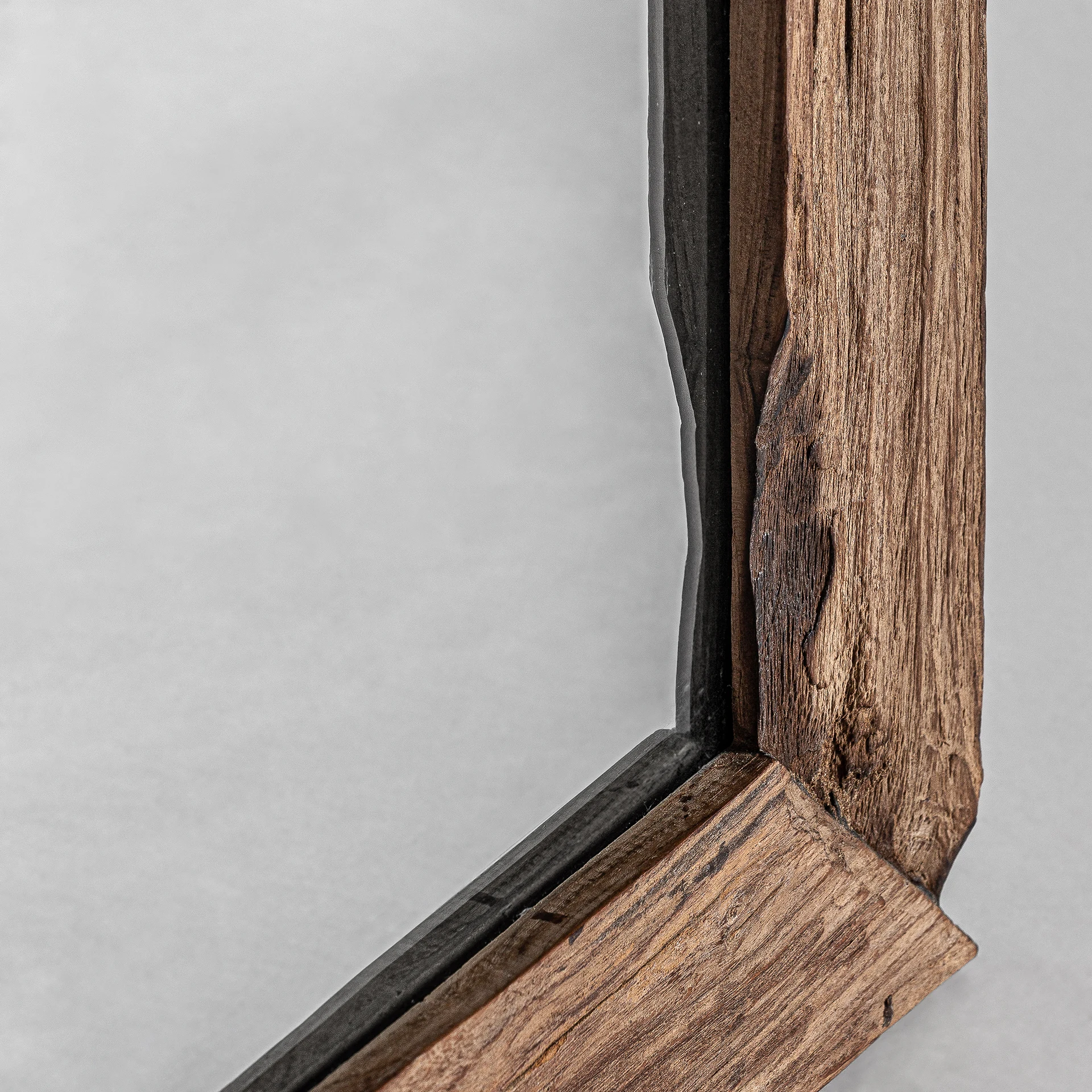 Oglinda Decorativa din Lemn de Tec, Maro, 65x3x150 cm - VicalHome 32949 [14]