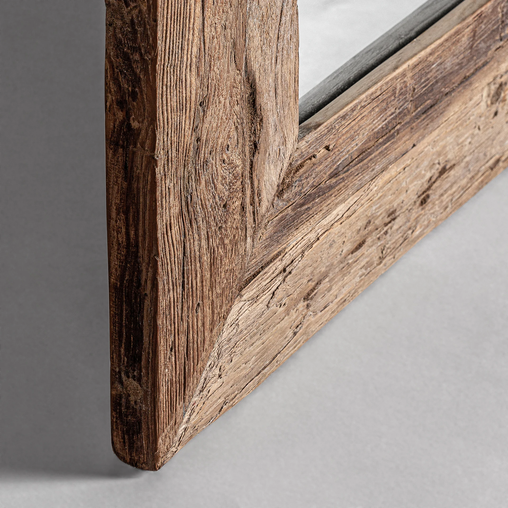 Oglinda Decorativa din Lemn de Tec, Maro, 121x3x202 cm - VicalHome 32951 [9]