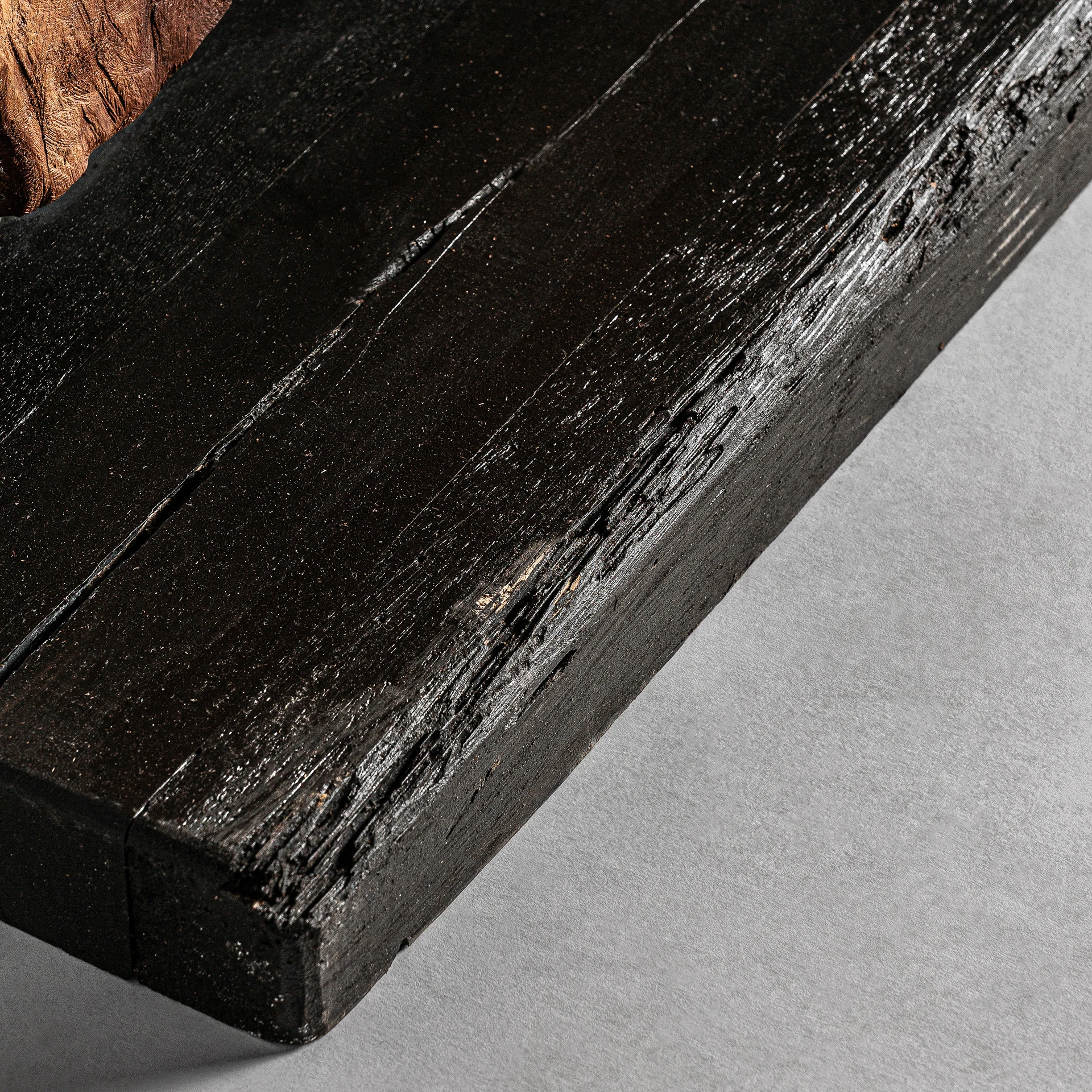 Oglinda Decorativa din Oglinda si Lemn de Teak, Maro, 51x40x230 cm, Stil Etnic - VicalHome 32632 [8]
