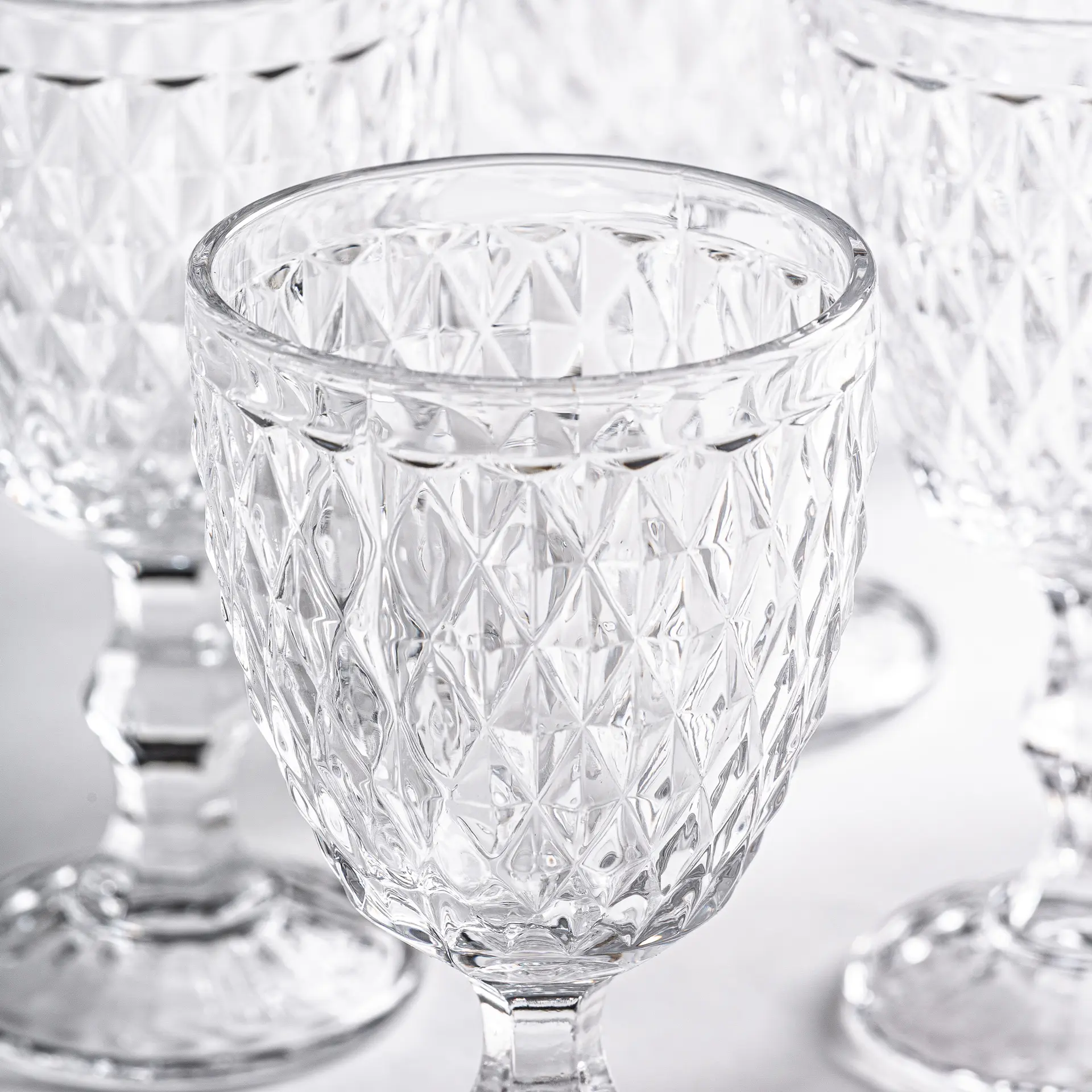 Pahar de Vin din Cristal Transparenta, 8x8x17cm, Set de 6, VicalHome 39193 VicalHome 39193 [2]