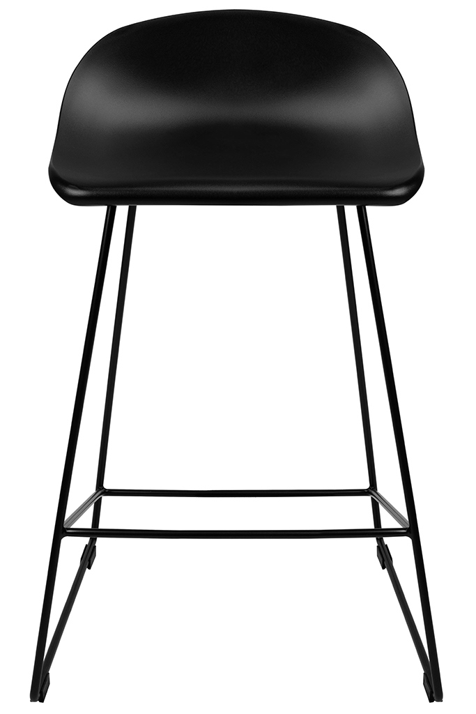Scaun de Bar Rolf 47x48x92 cm, Polipropilenă Negru - King Home [11]