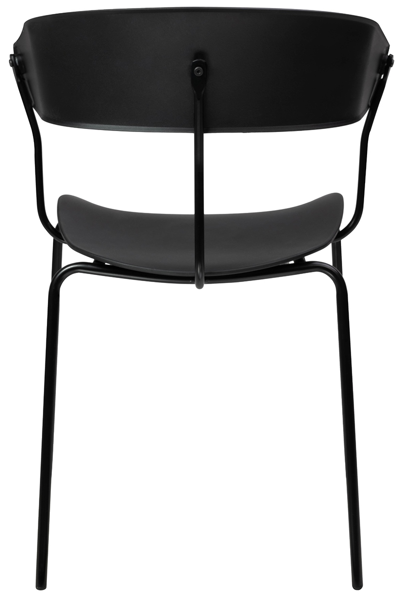 Scaun Jett 54x53x76,5 cm, Polipropilenă și Metal Negru - King Home [3]
