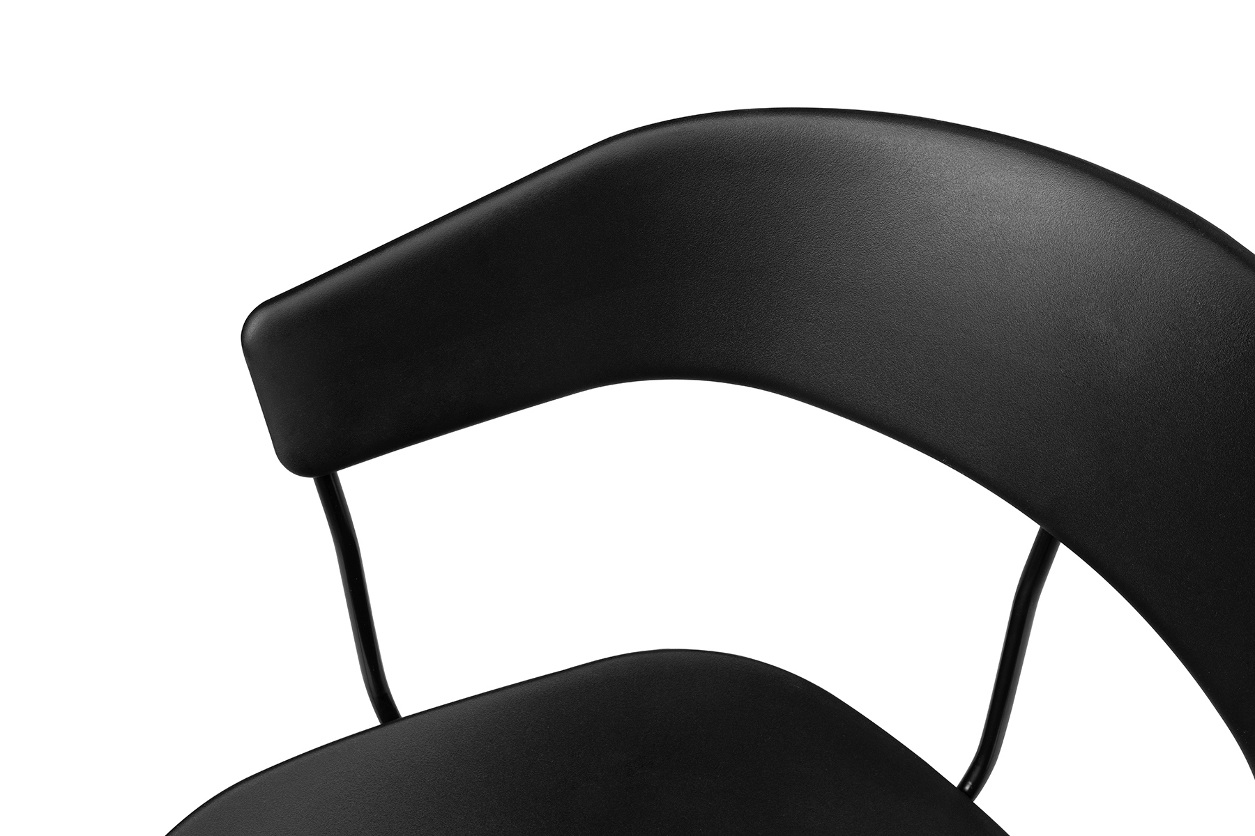 Scaun Jett 54x53x76,5 cm, Polipropilenă și Metal Negru - King Home [5]