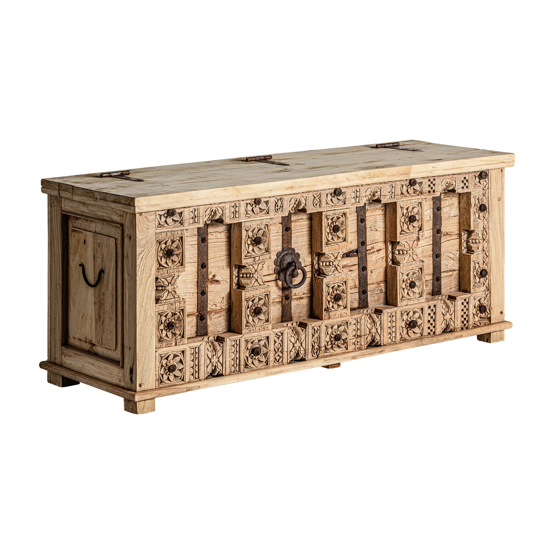 Comoda TV din Lemn de Mango, Maro, 171x53x63 cm - VicalHome 32730 [21]