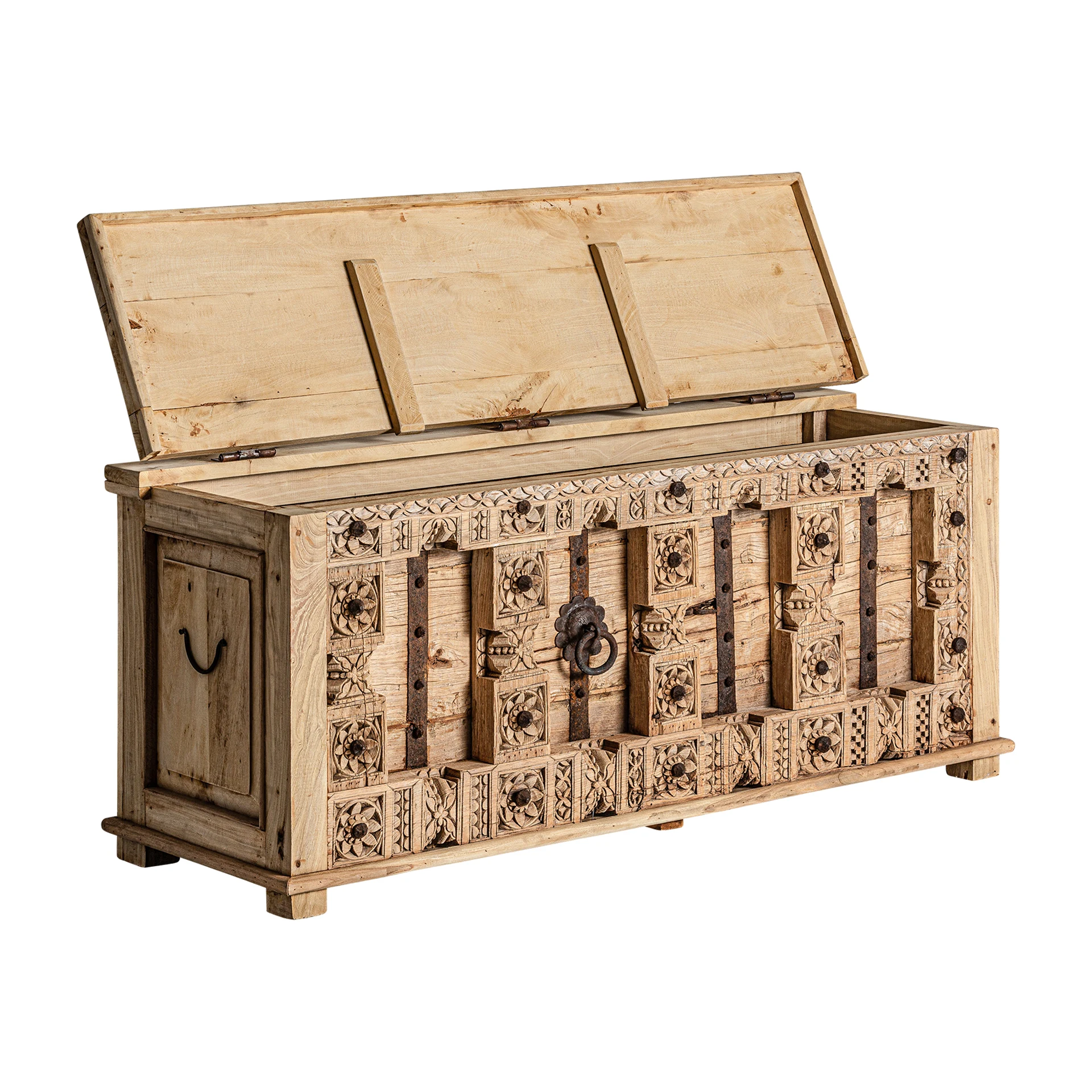Comoda TV din Lemn de Mango, Maro, 171x53x63 cm - VicalHome 32730 [29]