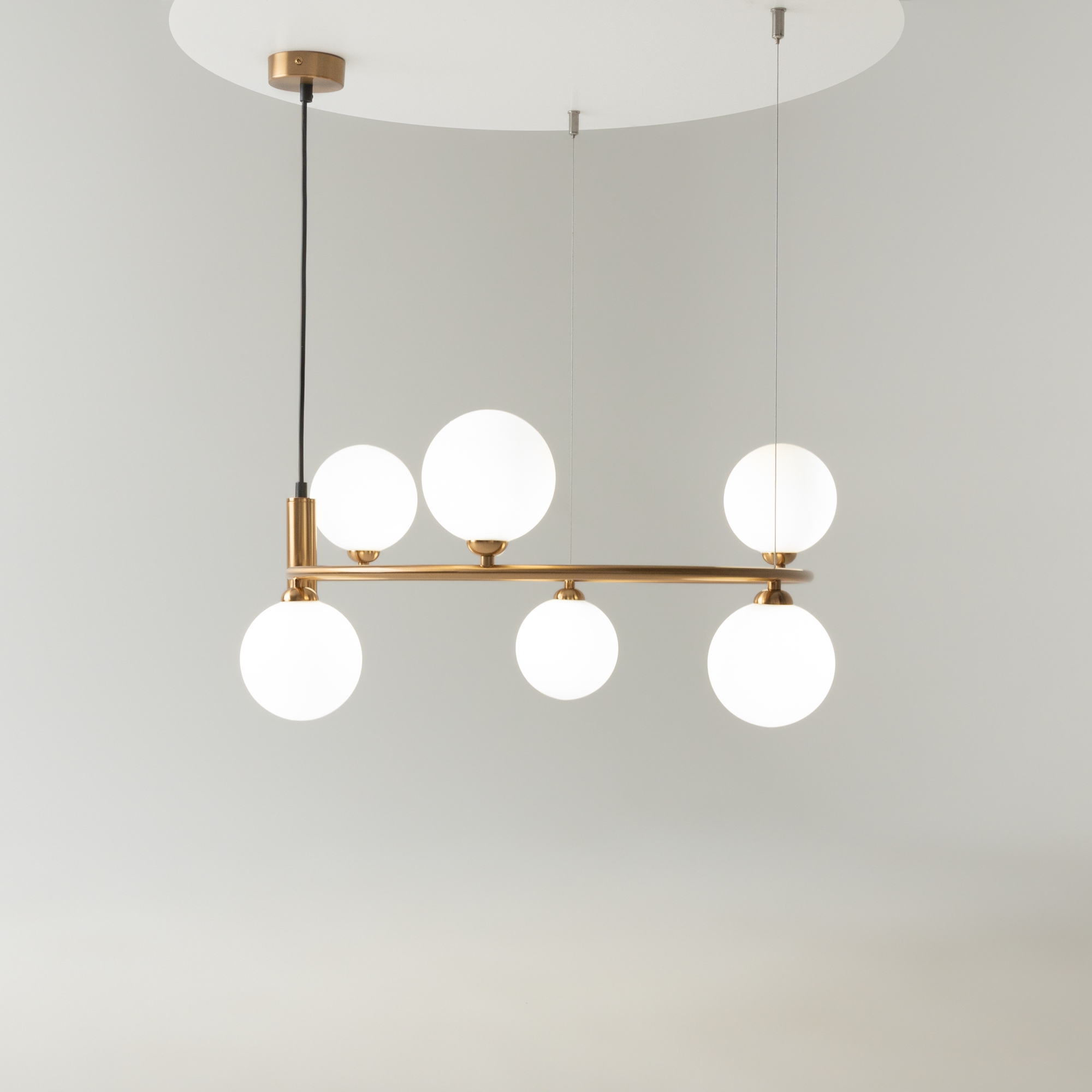 Corp de iluminat suspendat Inel, Metal Alamă, 25W, MAYTONI MOD013PL-06BS1 [4]