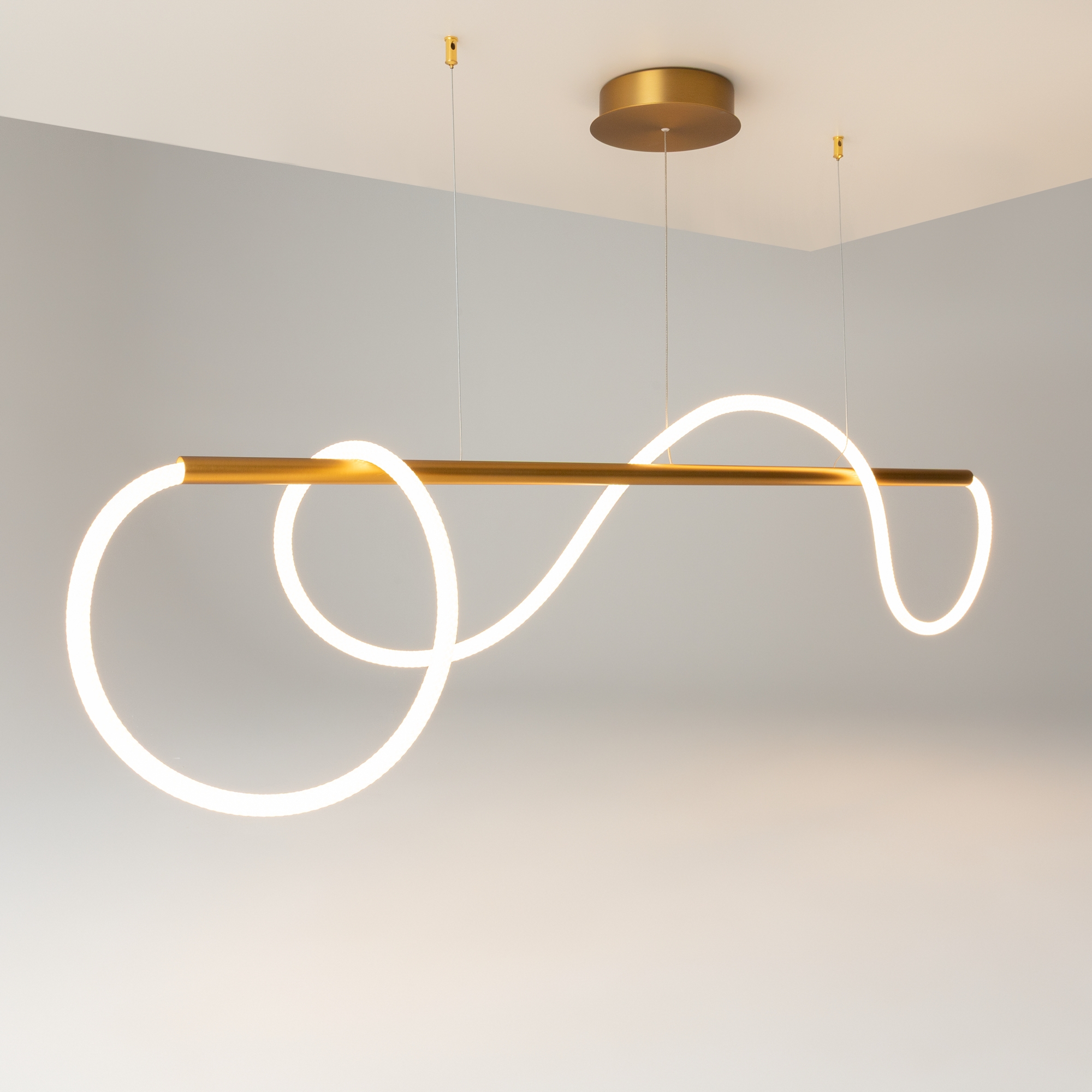 Corp de iluminat suspendat Tau, Aluminiu Auriu, 30W, MAYTONI MOD166PL-L30G3K [6]