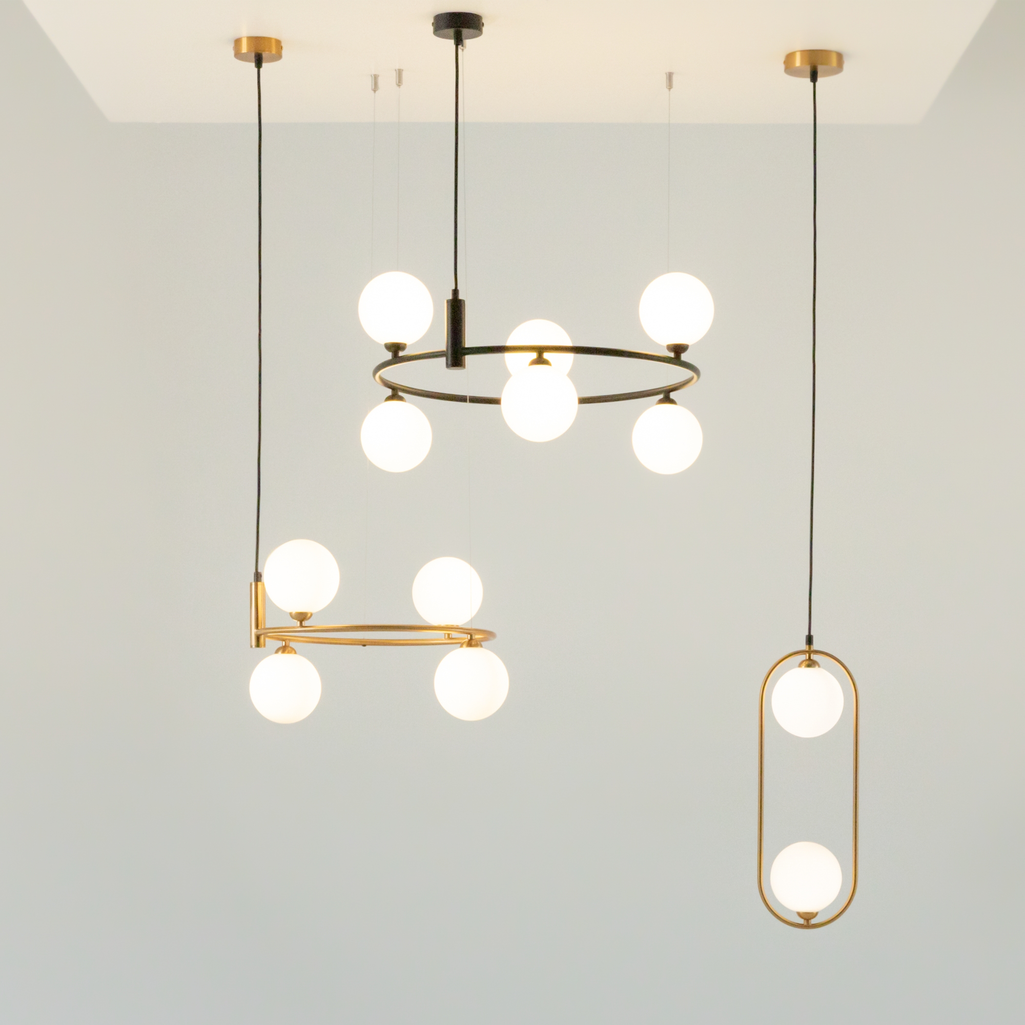 Corp de iluminat suspendat Inel, Metal Alamă, 25W, MAYTONI MOD013PL-04BS1 [3]