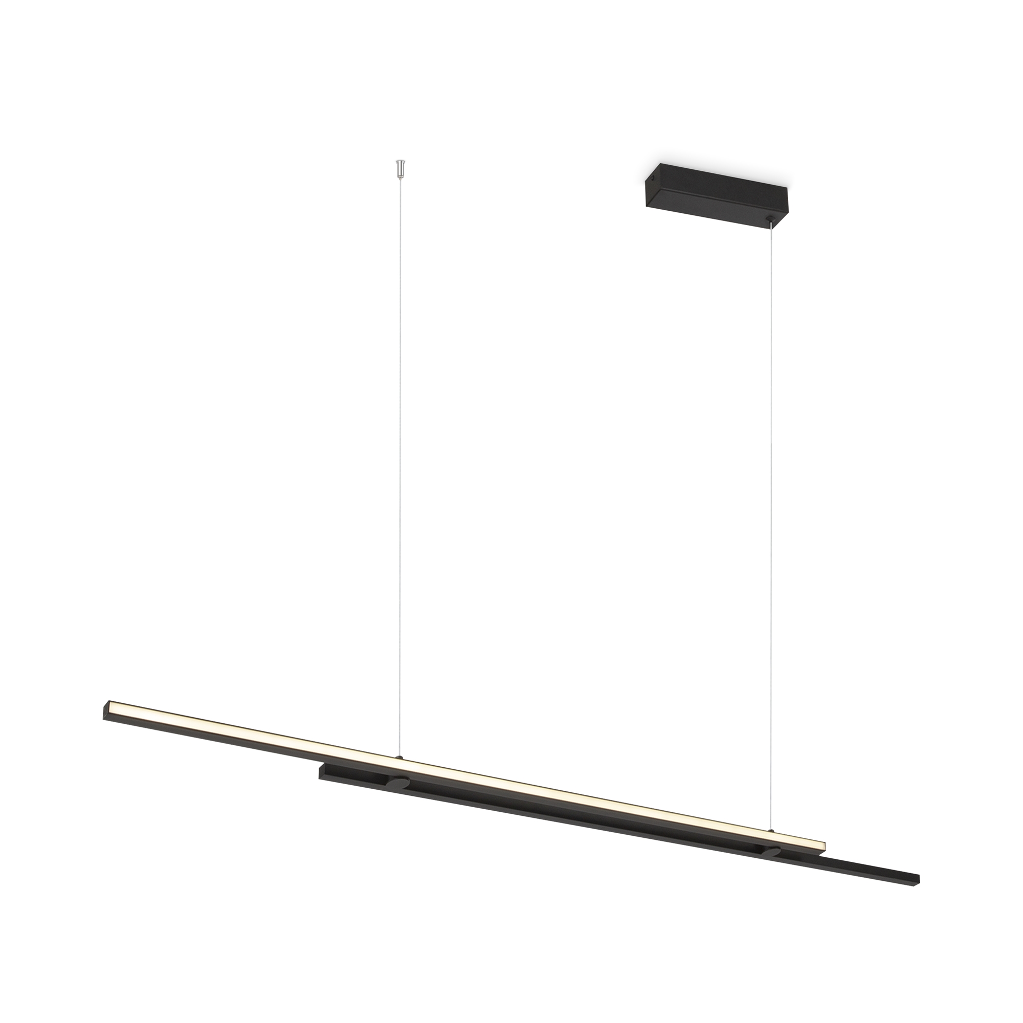 Produse - Corp de iluminat suspendat Halo, Aluminiu Negru, 48W, MAYTONI MOD005PL-L48BK