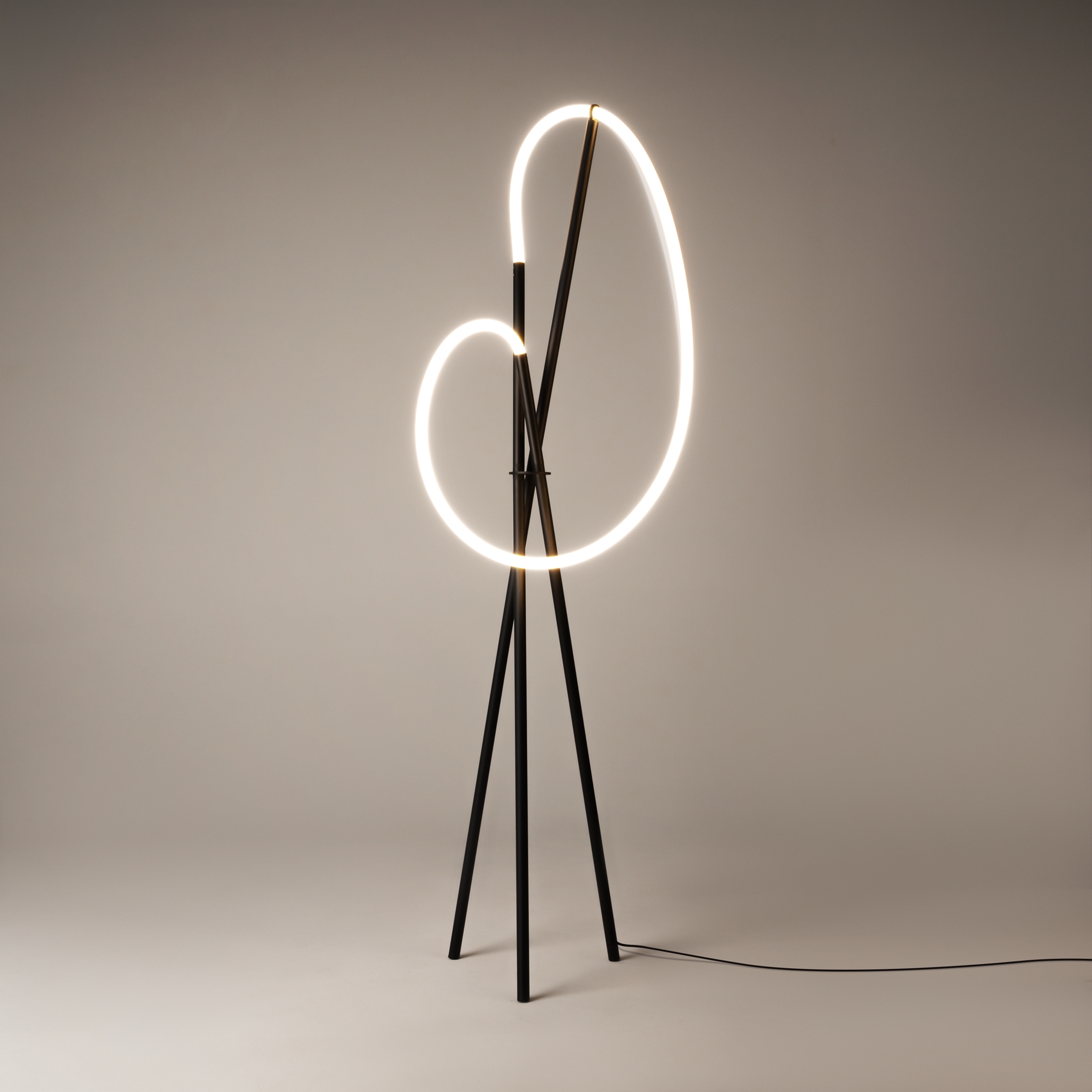 Lampadar CROCHET, Aluminiu Negru, 36W, MAYTONI MOD369FL-L36B3K [3]