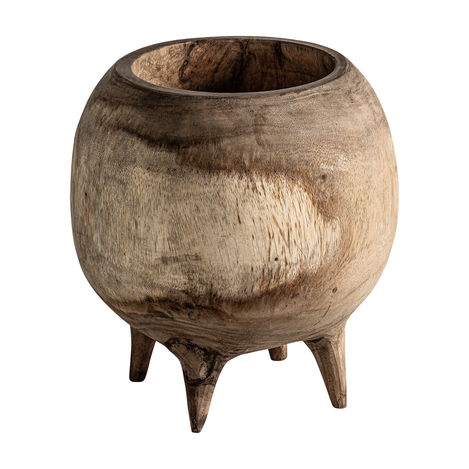Vaza Decorativa din Lemn de Suar, Maro, 28x28x30 cm - VicalHome 32517 [8]