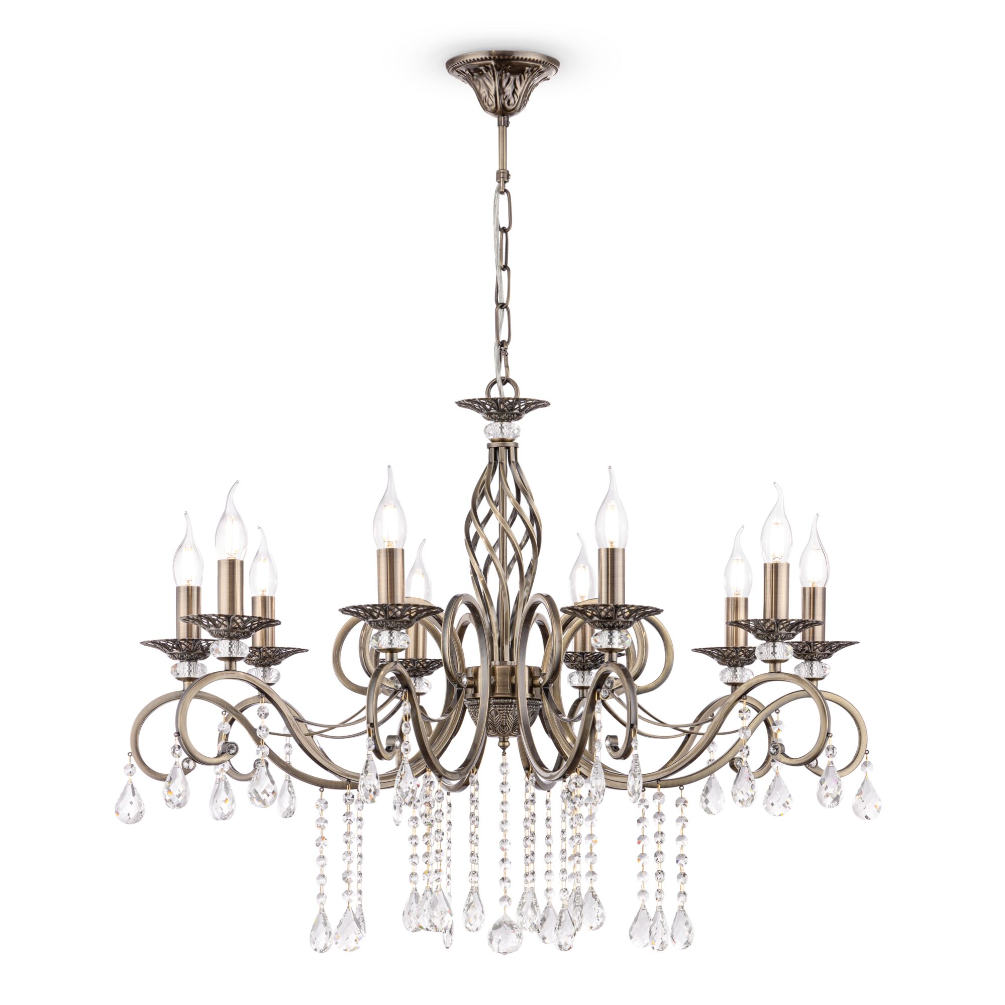 Produse - Corp de iluminat suspendat Grace, Metal Bronz, 60W, Maytoni RC247-PL-10-R