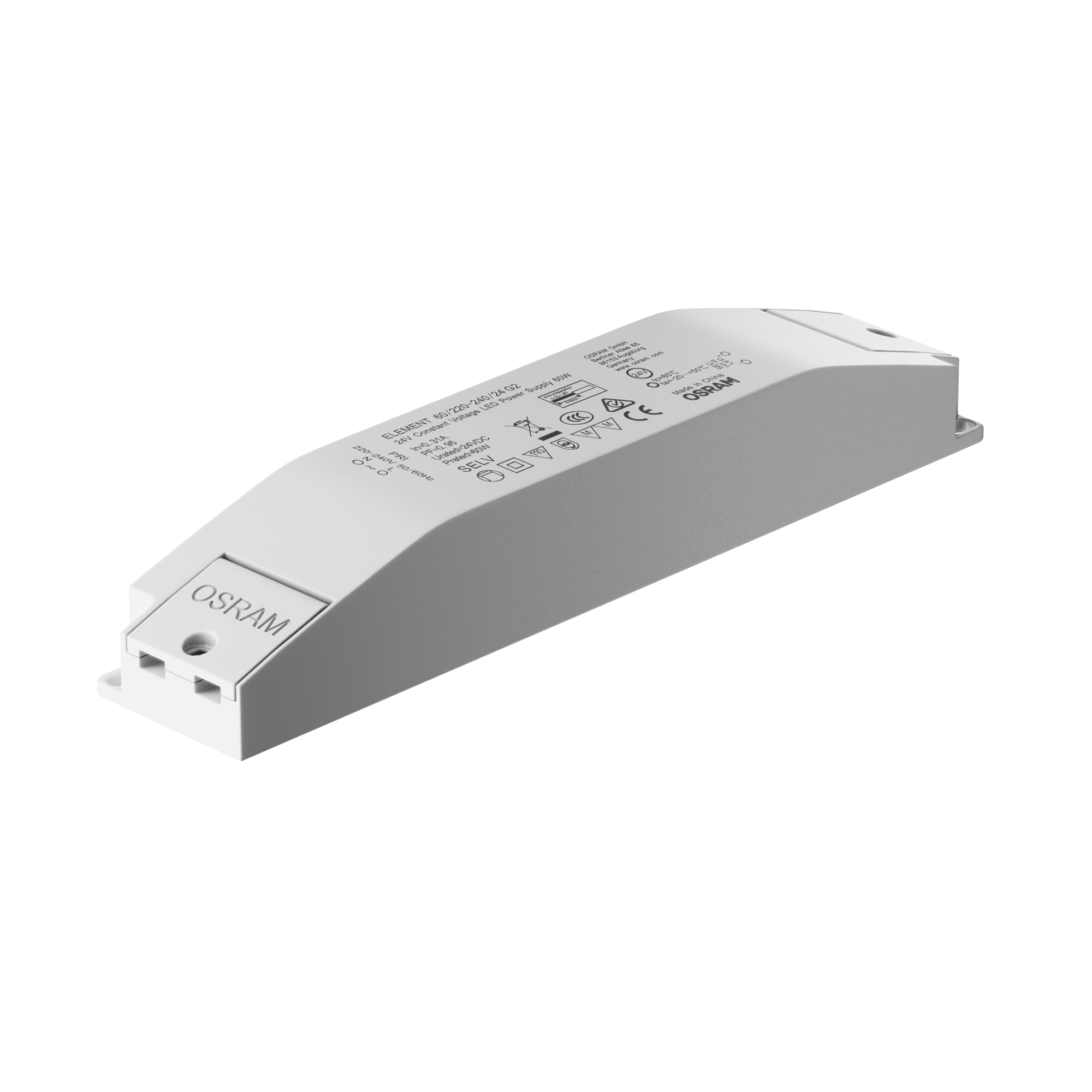 Produse - Sursă de alimentare Flarity, Plastic Alb, 60W 60-220-240-24-G2