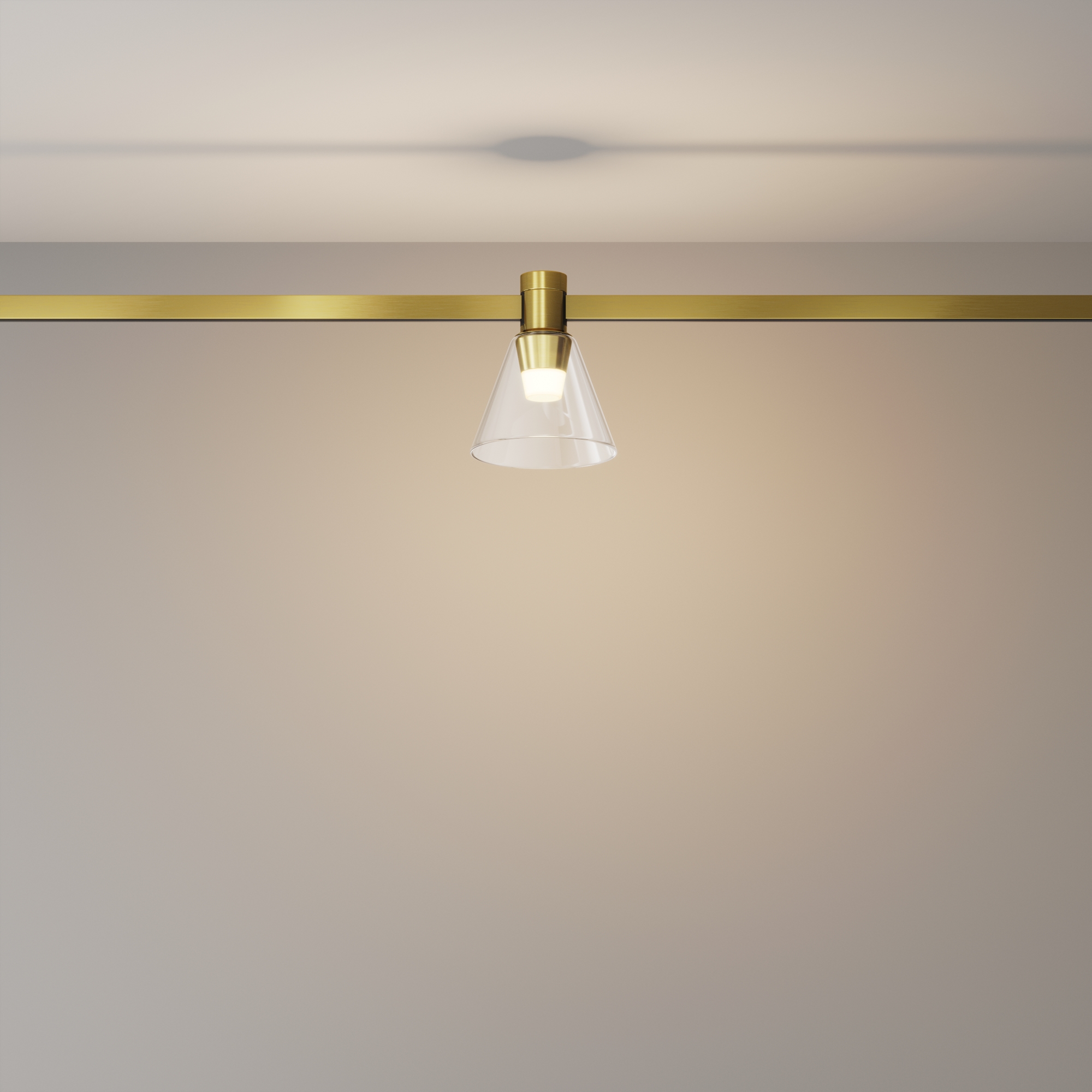 Corp de iluminat pe șină Bianca, Aluminiu Alamă, 3W, MAYTONI TR147-1-3W2.7K-BS-DE [7]