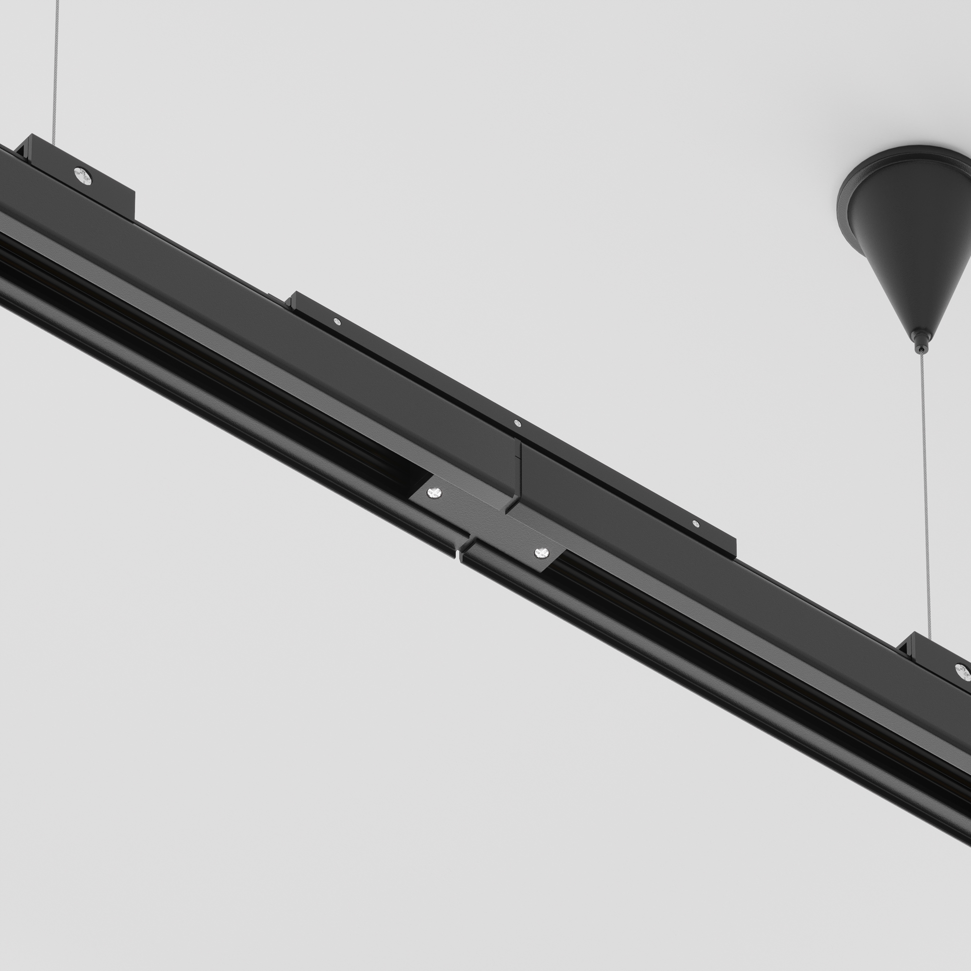 Componente sub tensiune pentru sisteme de iluminat Accesorii pentru șine Trinity, Plastic Negru, -W, MAYTONI TRA005CI-31B [4]